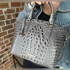 NWT Brahmin Duxbury Charcoal Zinnia Satchel